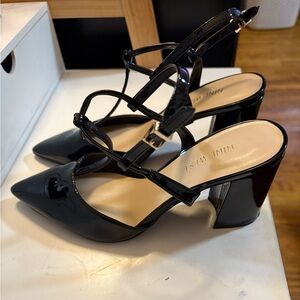 Nine West Glossy Black Heels